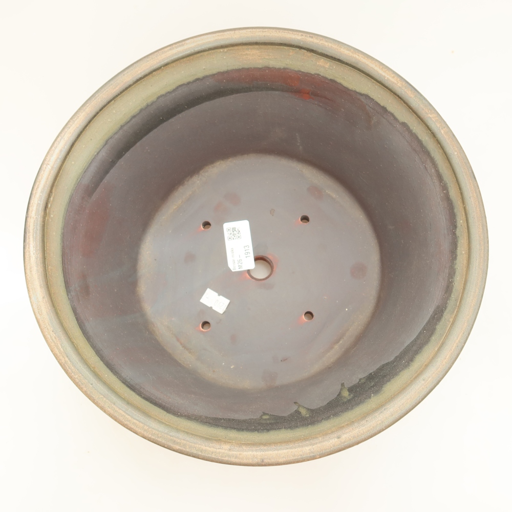 Ceramic bonsai bowl 29 x 29 x 12 cm, brown
