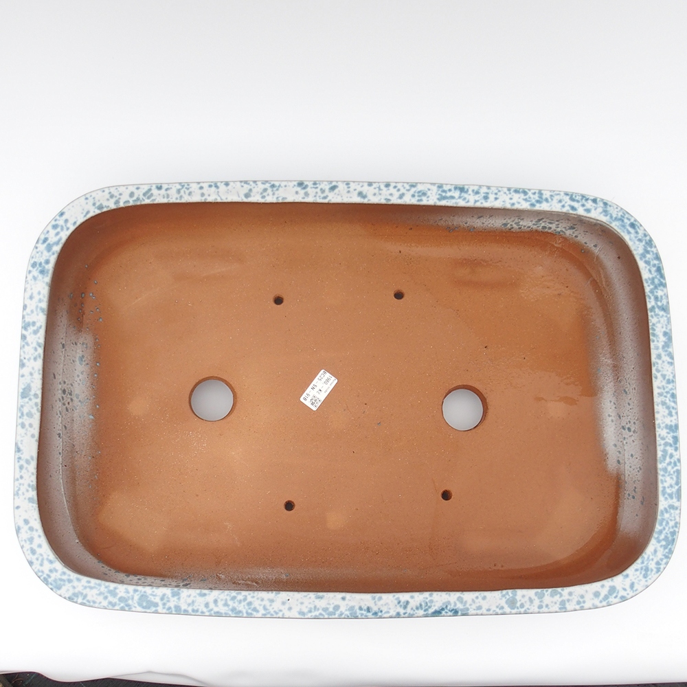 Bowl 63 x 42 x 12 cm blue-white