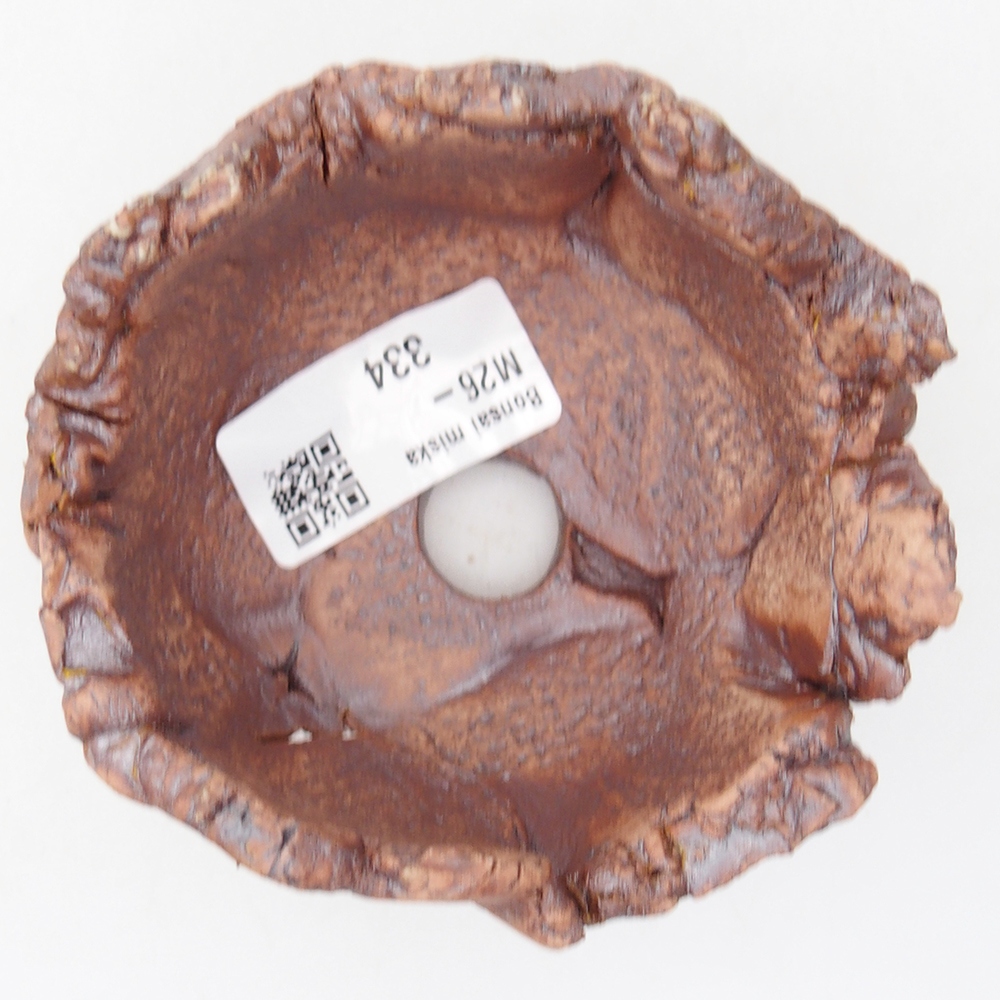 Ceramic Shell 9,5 x 8,5 x 5,5 cm , colour brown