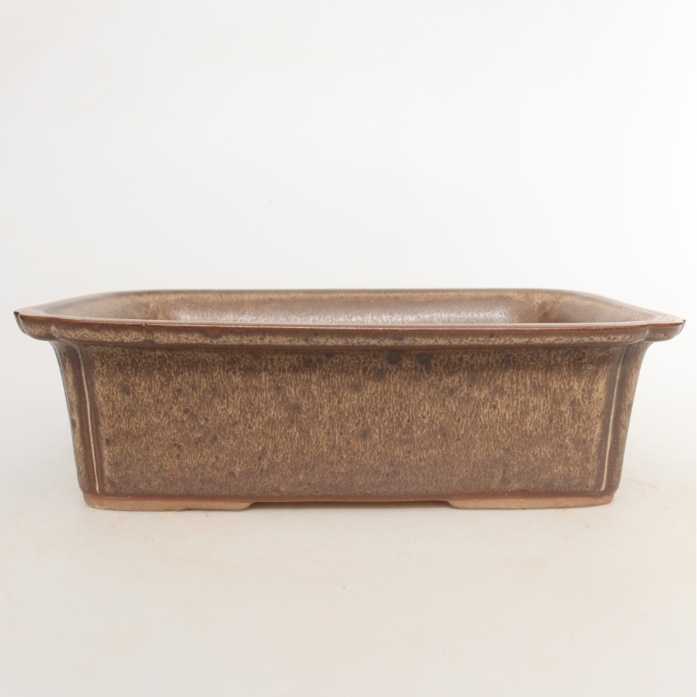 Ceramic Bowl, 20 x 15.5 x 5.5 cm, brown