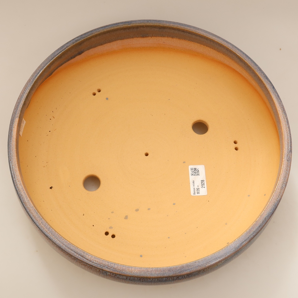 Ceramic bonsai pot, 32.5 x 32.5 x 8 cm, blue - IN-STORE PICKUP ONLY or pallet shipping