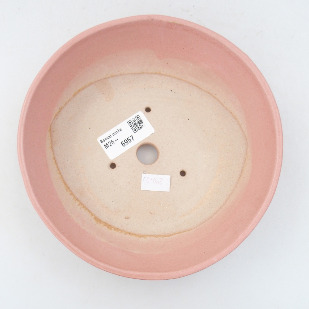 Ceramic bonsai bowl 18 x 18 x 5 cm, pink