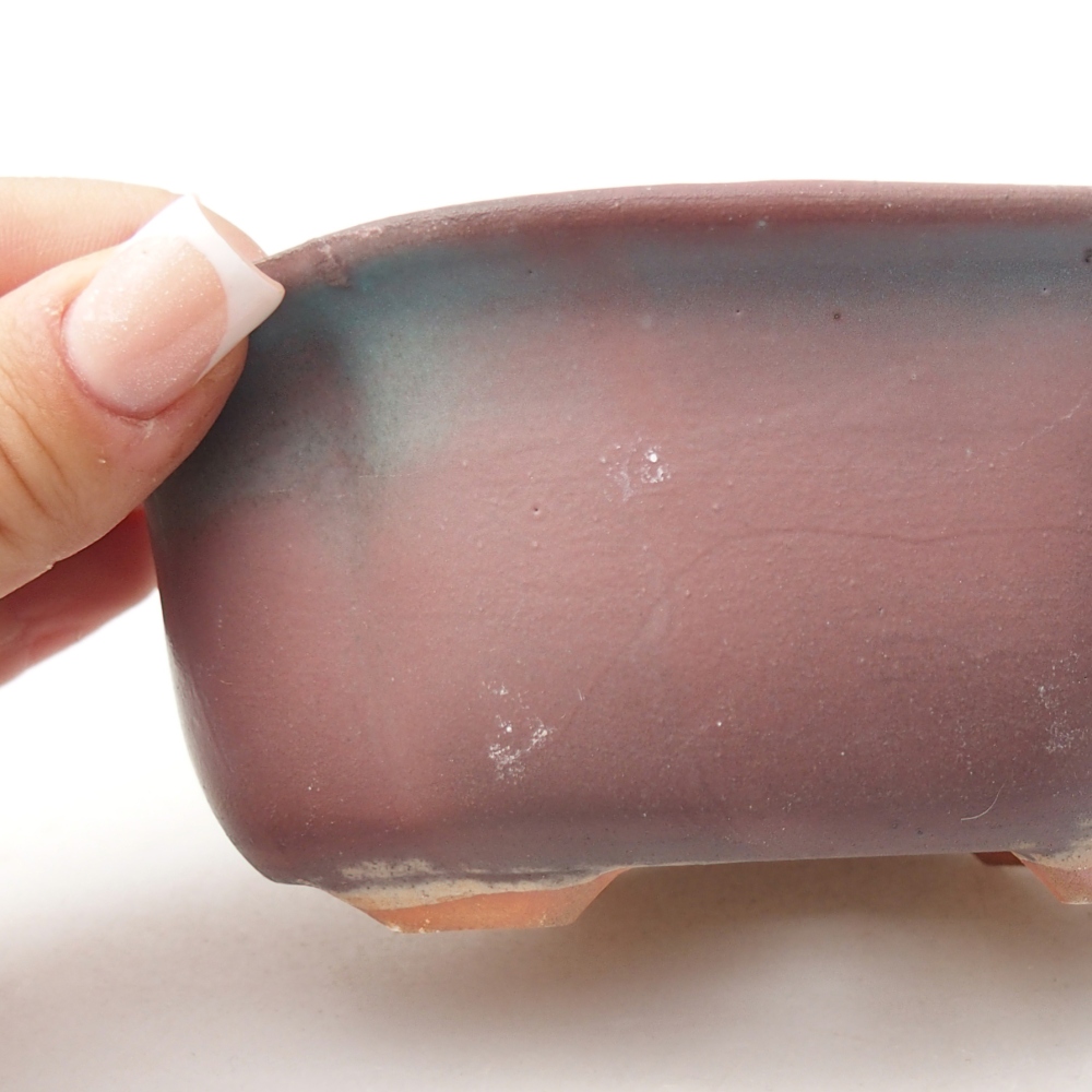 Ceramic bonsai bowl 13,5 x 11 x 5,5 cm, pink