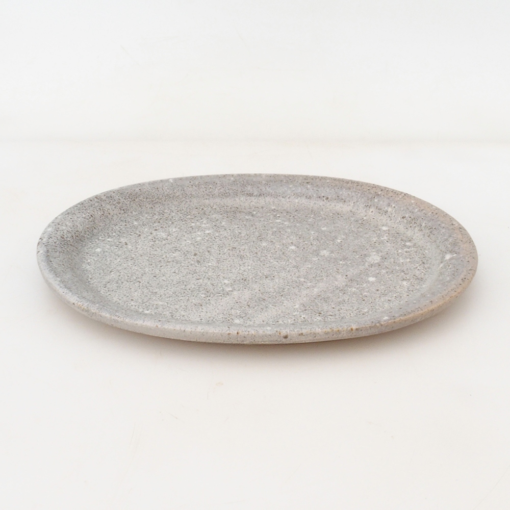 Bonsai bowl oval S - 20 x 16.5 x 1.5 cm - beige