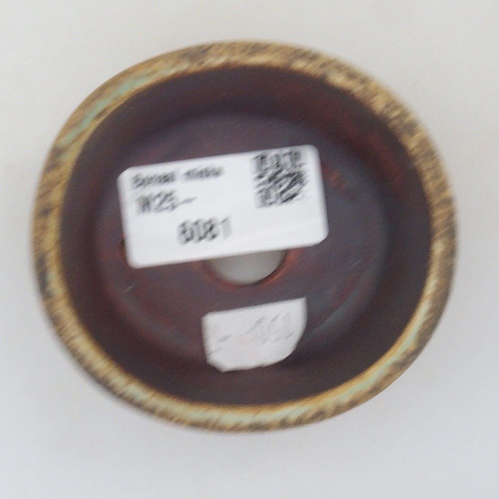 Ceramic bonsai bowl 10,5 x 9 x 4 cm, color brown