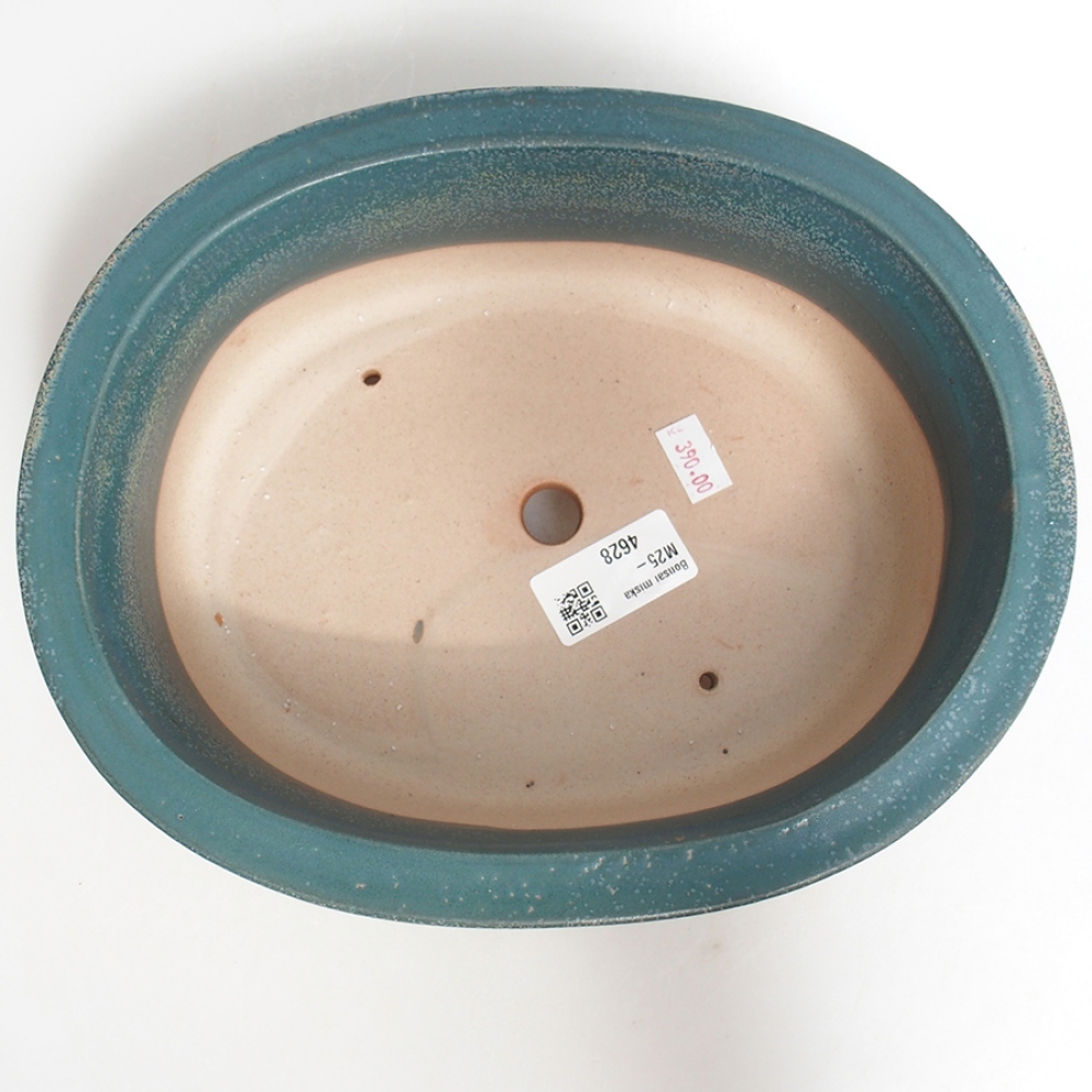 Ceramic bonsai bowl 23,5 x 19 x 7,5 cm, color blue