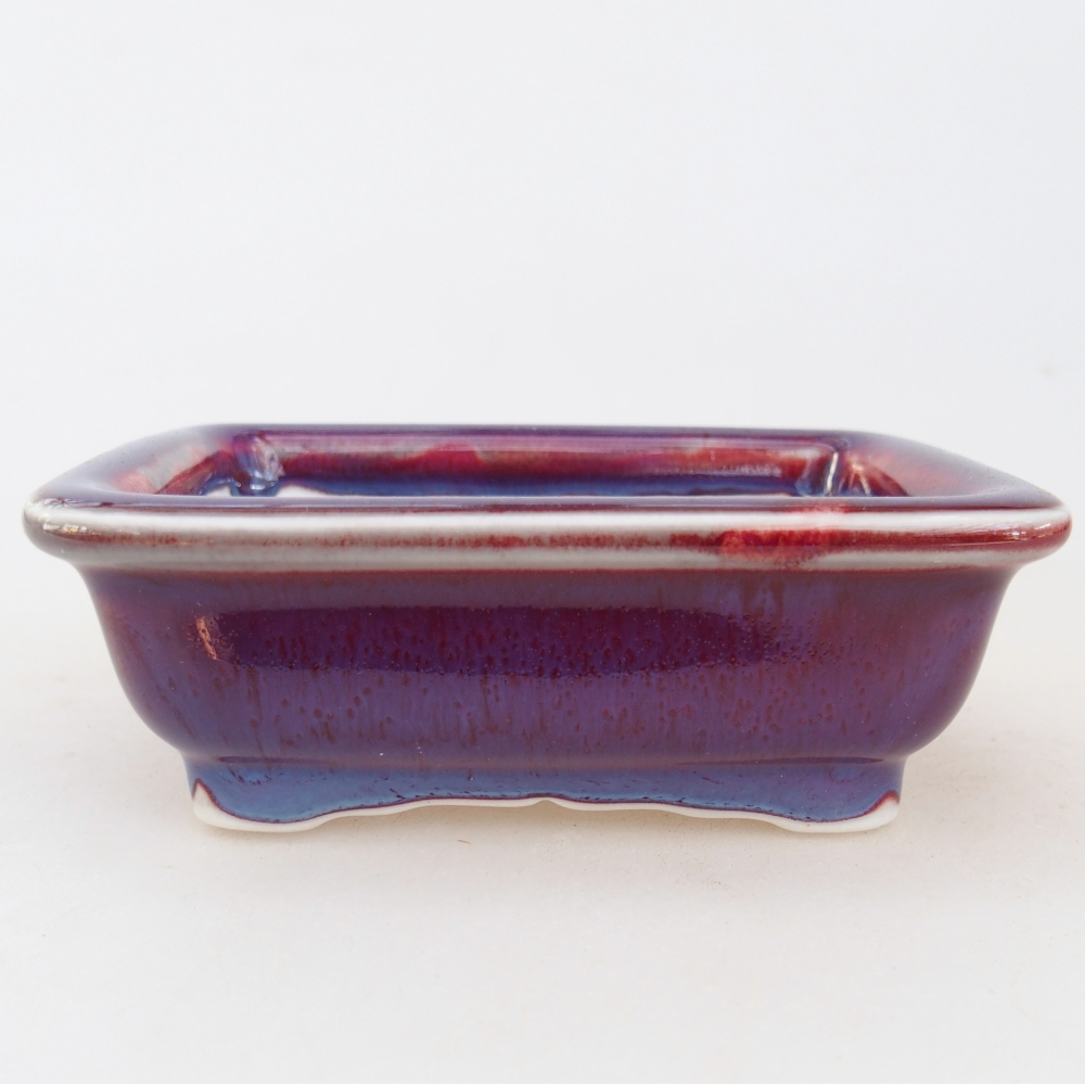 Mini bonsai bowl 10 x 8 x 3,5 cm, colour purple
