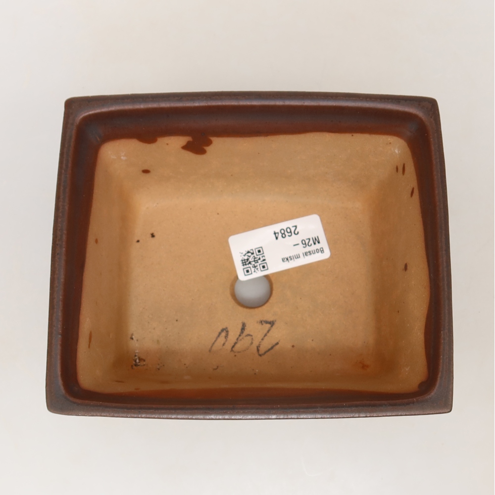 Ceramic Bowl  14.5 x 12.5 x 7 cm, brown