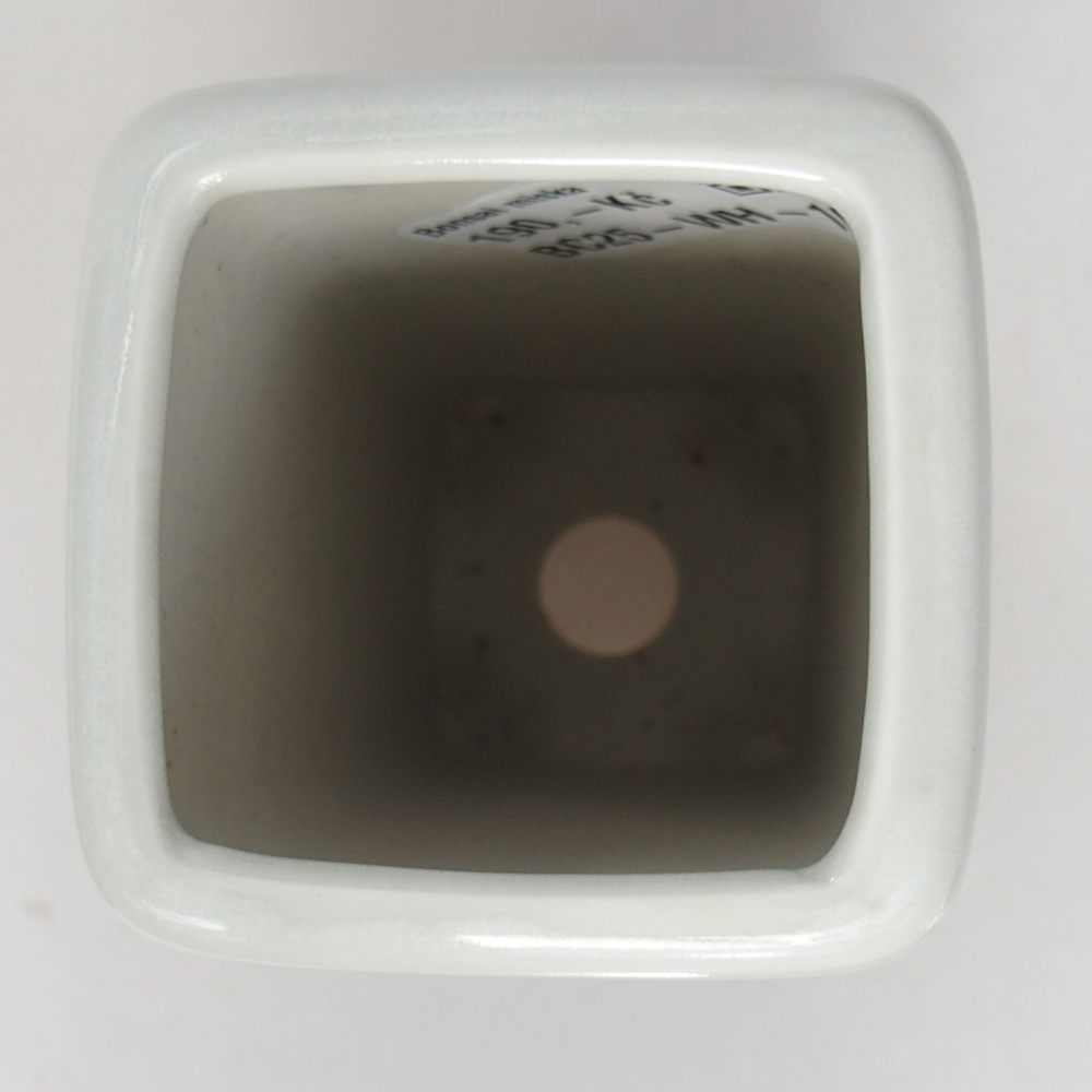 Ceramic bonsai bowl 5,5 x 5,5 x 12 cm, colour white