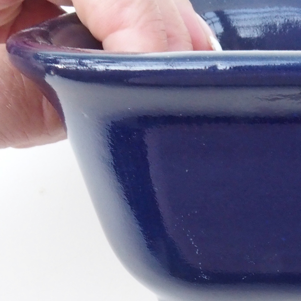 Bonsai bowl H38 - 12 x 10 x 5.5 cm. - brown