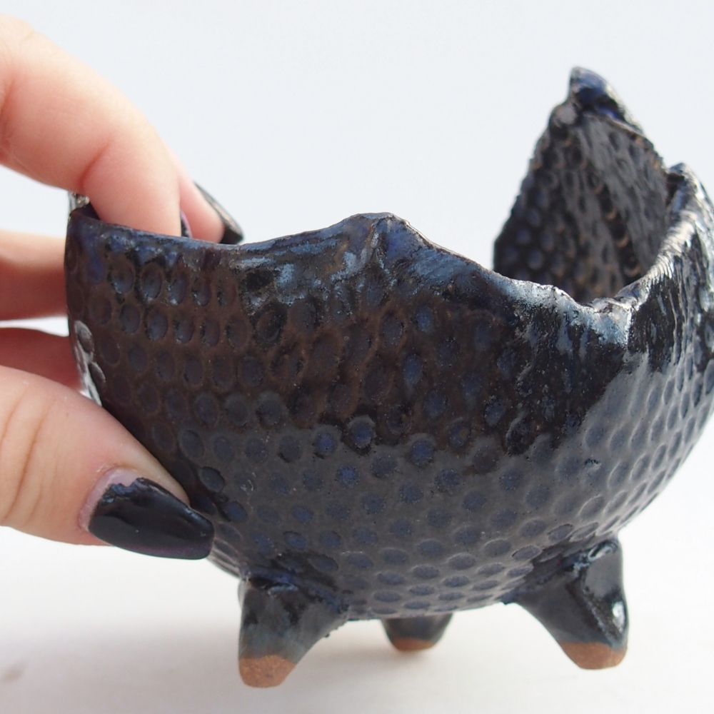 Ceramic Shell 10 x 8,5 x 8,5 cm , colour blue