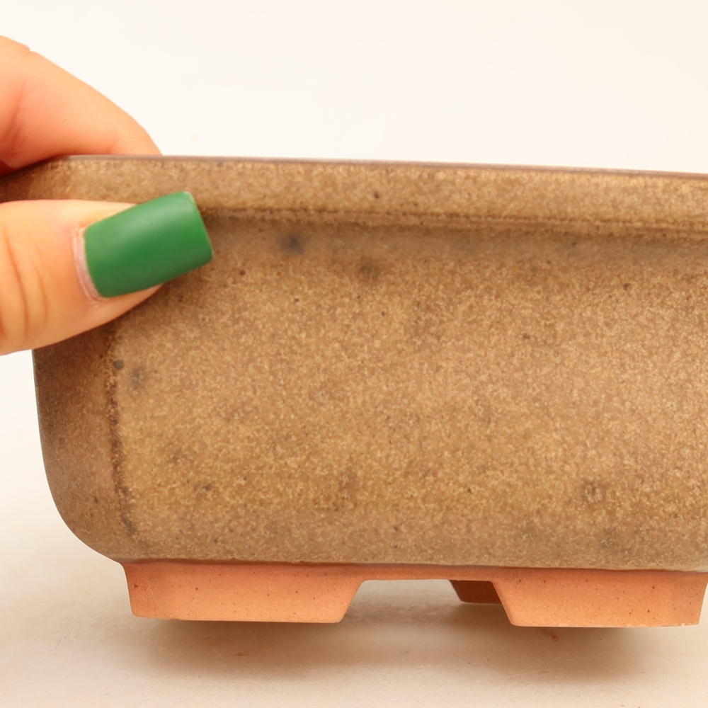 Ceramic Bowl  15 x 12 x 7 cm, brown
