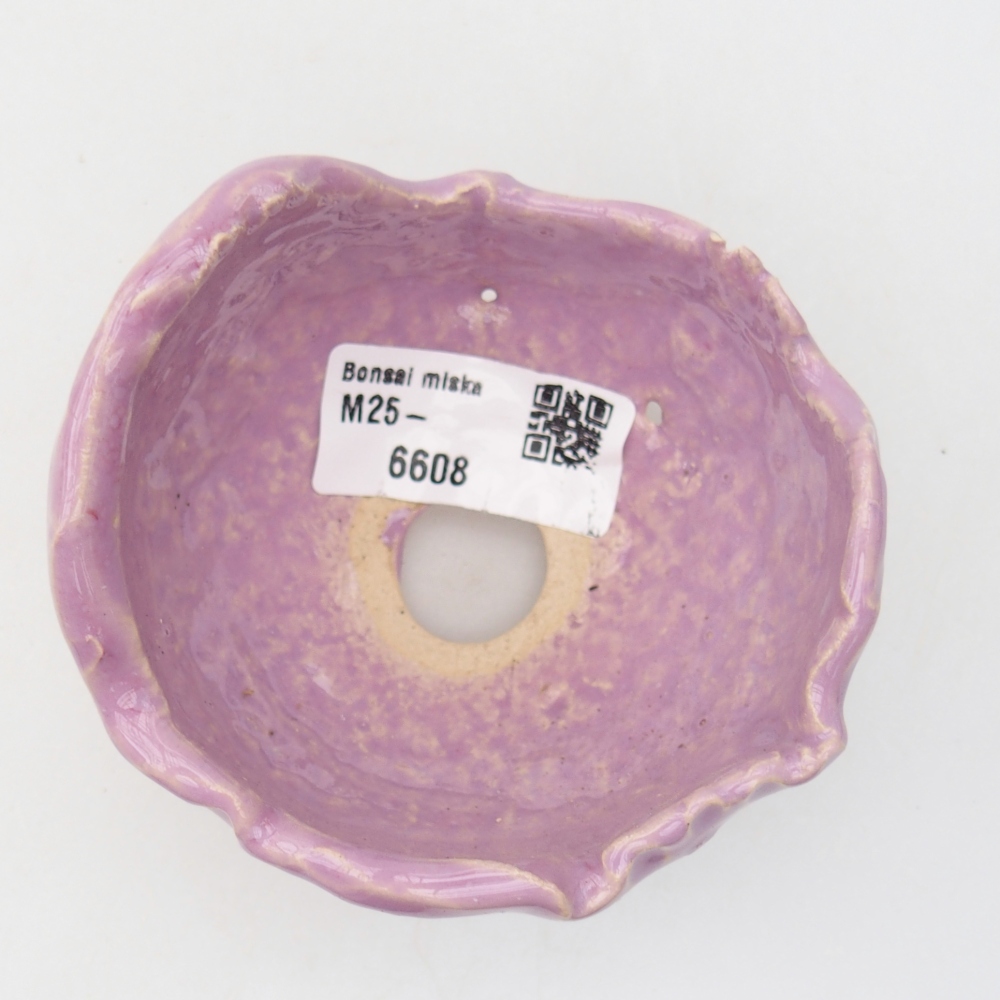 Ceramic shell 8,5 x 8 x 6,5 cm , colour purple