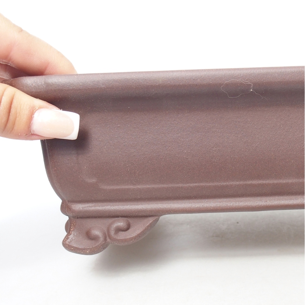 Bowl 24 x 16 x 8 cm brown