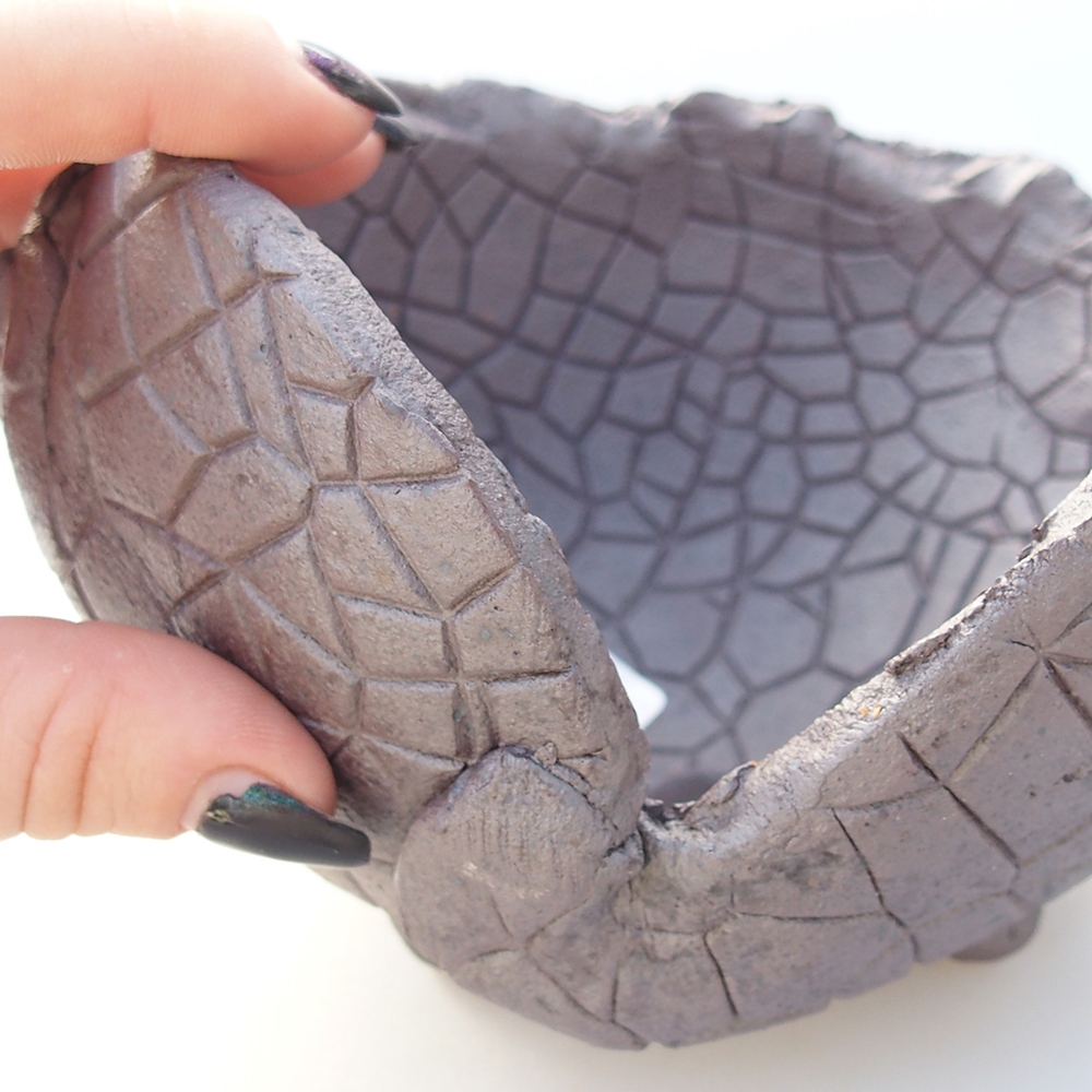 Ceramic Shell 15 x 14,5 x 10 cm , metallic colour