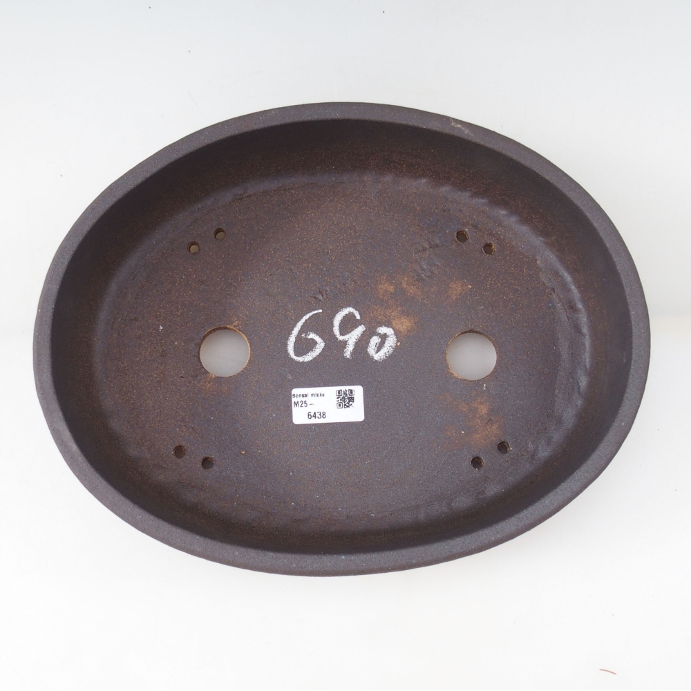 Bonsai bowl 31,5 x 25 x 8 cm , colour brown