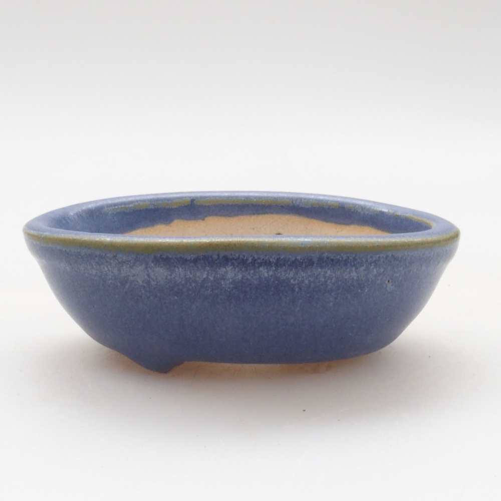 Mini bonsai bowl 7 x 5 x 2 cm, color blue