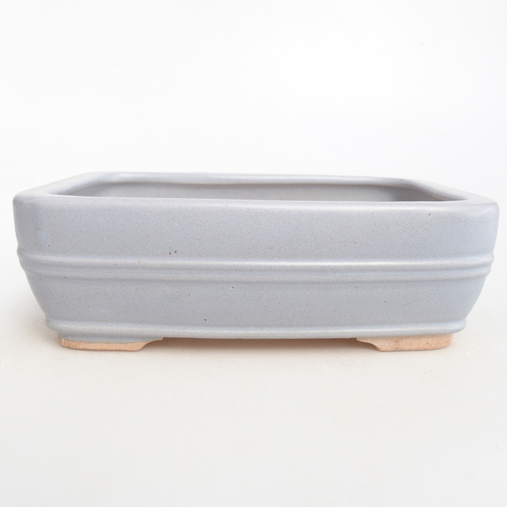 Ceramic bonsai bowl 16,5 x 12 x 5,5 cm, colour blue