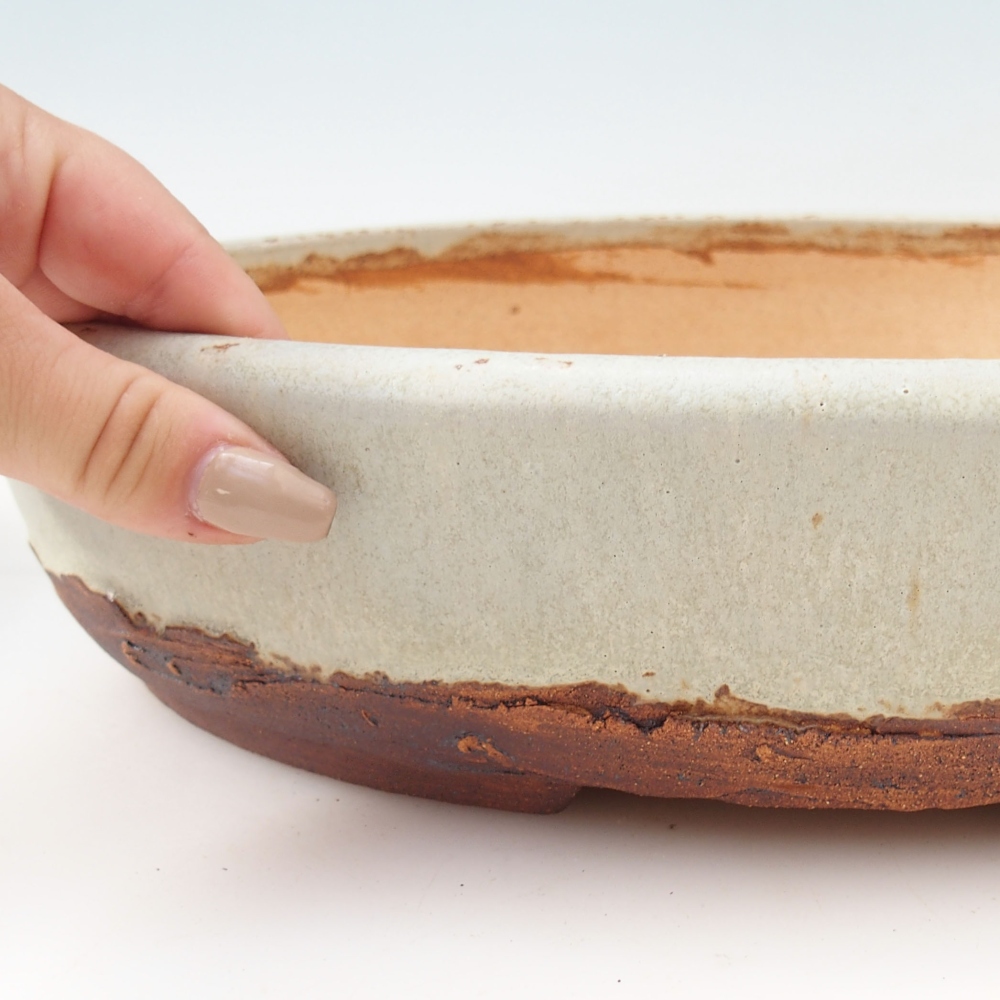 Bonsai bowl 33 x 25 x 7,5cm , colour beige