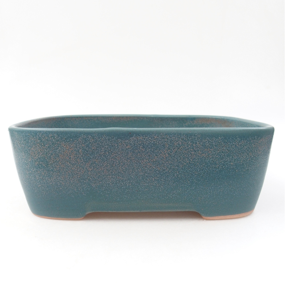 Ceramic bonsai bowl 23 x 18 x 7,5 cm, color blue