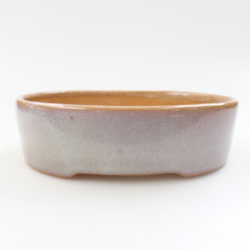 Ceramic bonsai bowl 13 x 10 x 4 cm, color pink