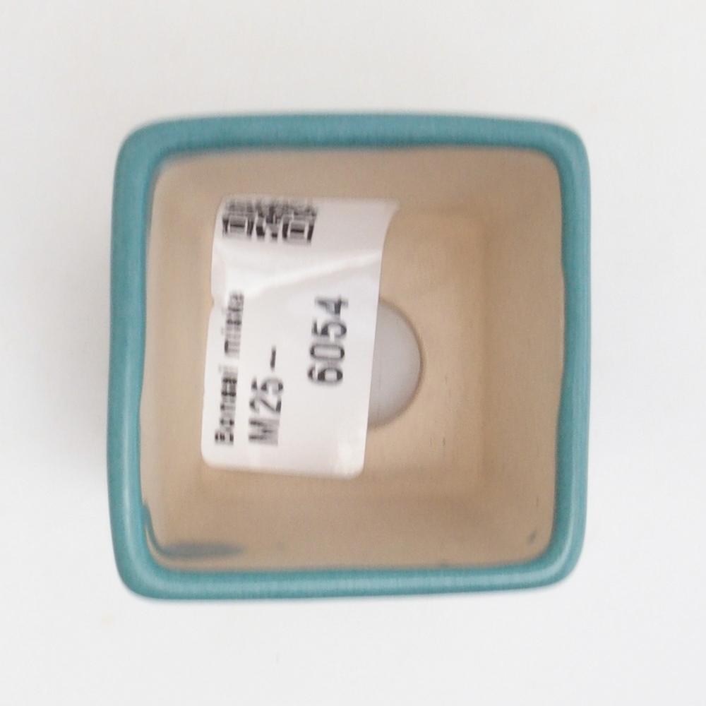 Ceramic bonsai bowl 4,5 x 4,5 x 5 cm, color blue
