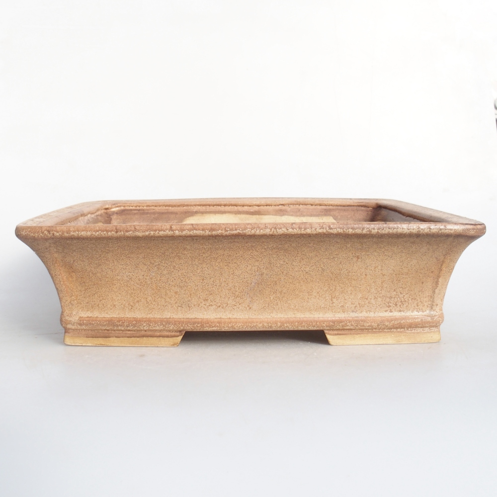 Ceramic bonsai bowl 29,5 x 24,5 x 8 cm, pink
