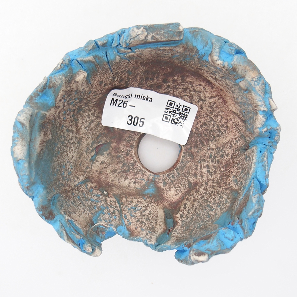 Ceramic Shell 9 x 9 x 6 cm , colour blue