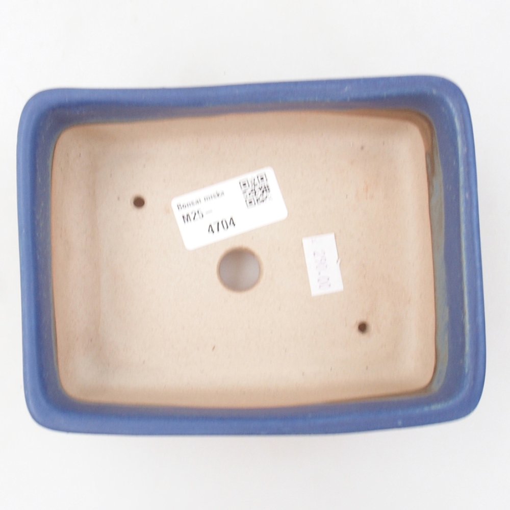 Ceramic bonsai bowl 15 x 11 x 5 cm, color blue
