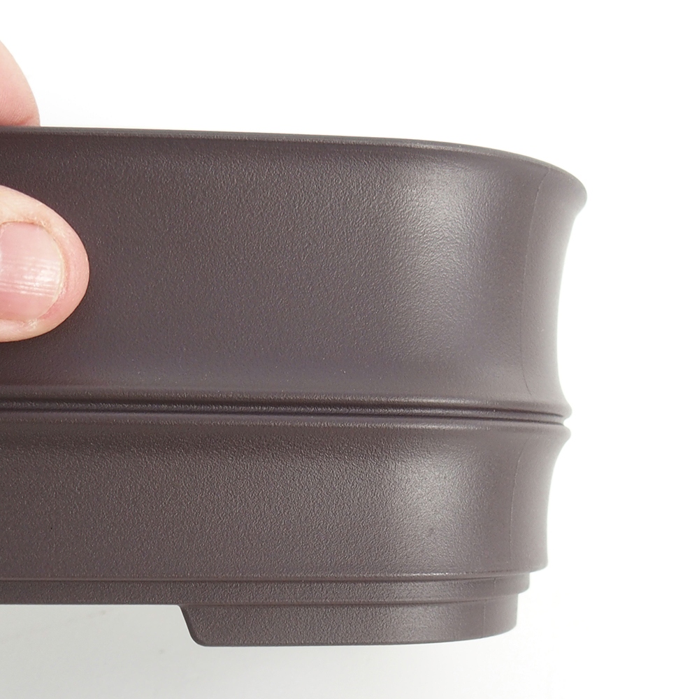 Plastic bowl MP-23 - 21 x 15 x 8 cm brown