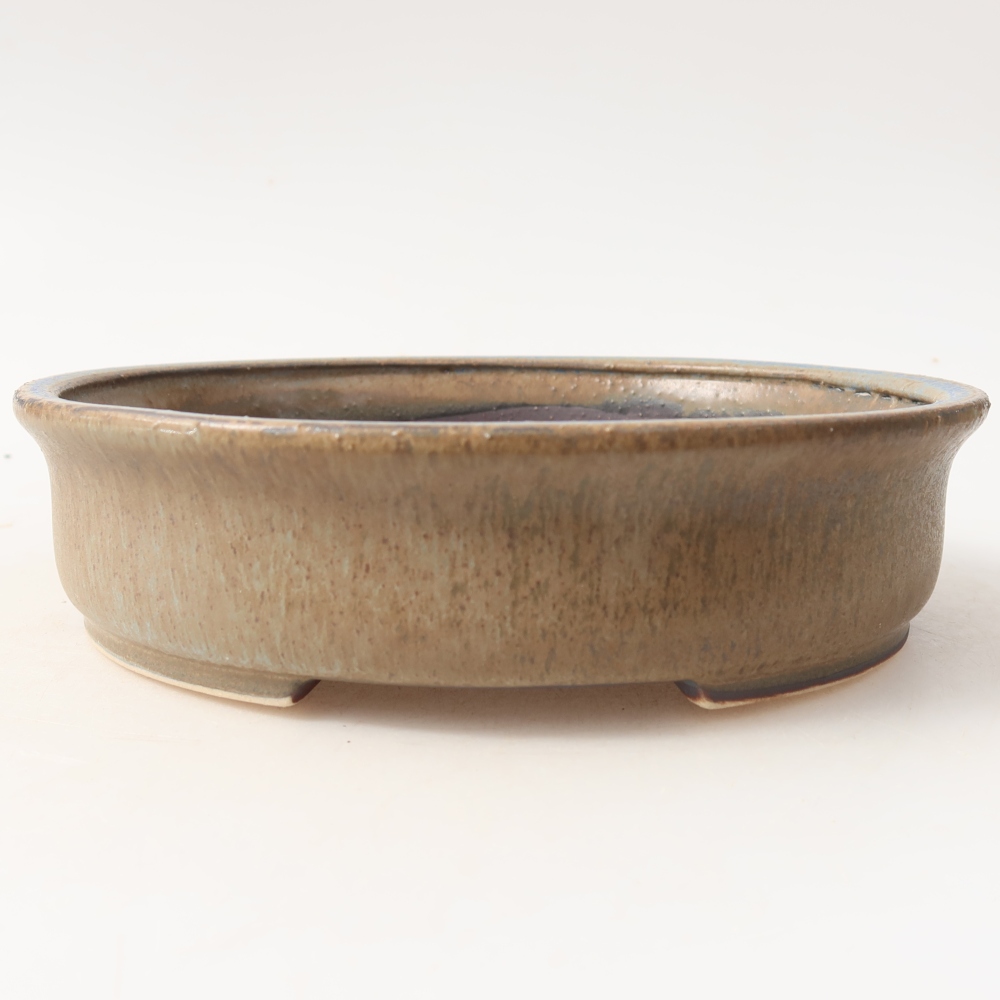 Ceramic bonsai bowl 17,5 x 16 x 4,5 cm, colour blue