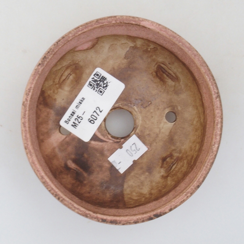 Ceramic bonsai bowl 10,5 x 10,5 x 4,5 cm, color pink