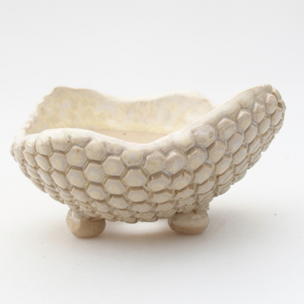 Ceramic Shell 8,5 x 8,5 x 5 cm , colour beige
