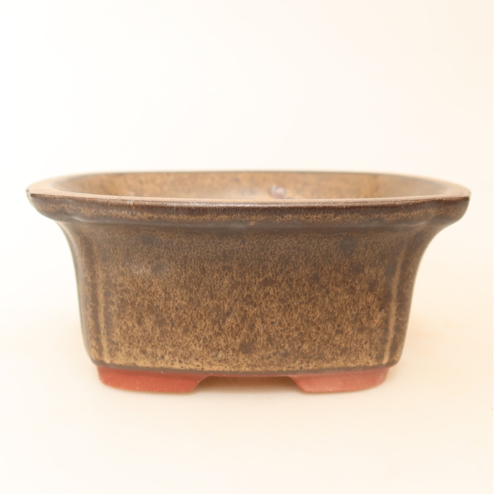 Ceramic Bowl  13 x 10.5 x 5.5 cm, brown