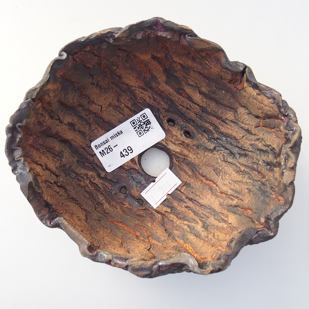 Ceramic Shell 13,5 x 12,5 x 7,5 cm , colour brown