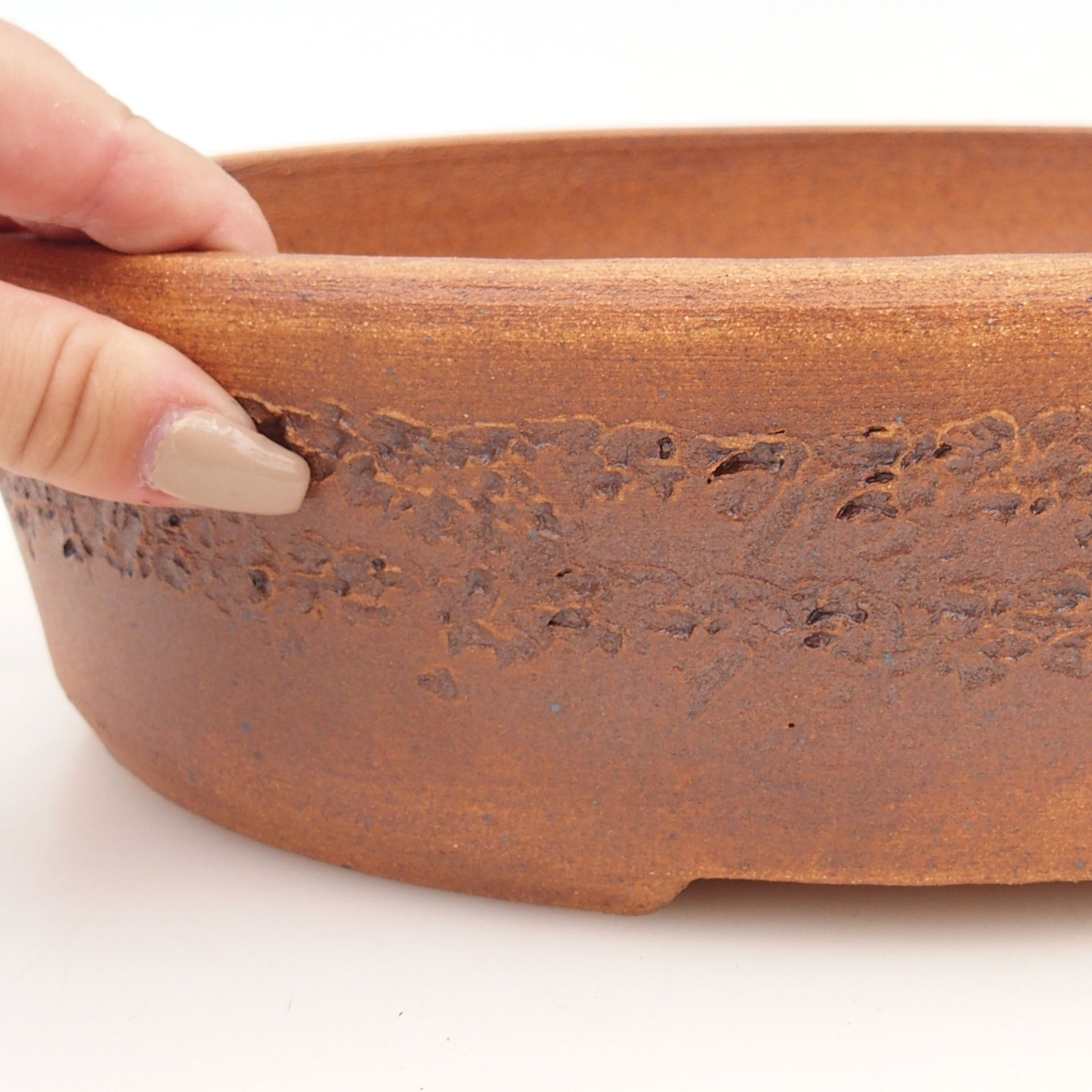 Bonsai bowl 32 x 24,5 x 8,5 cm , colour brown