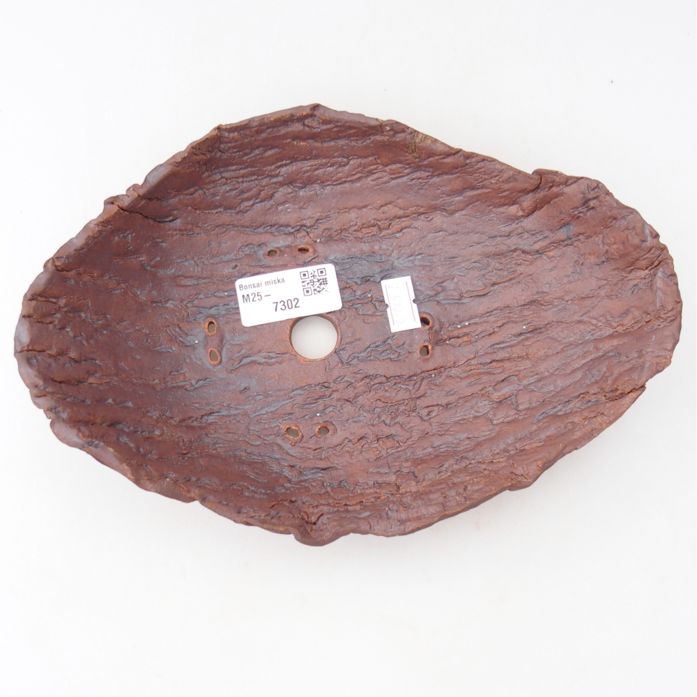 Ceramic Shell 23 x 16,5 x 6 cm , colour brown