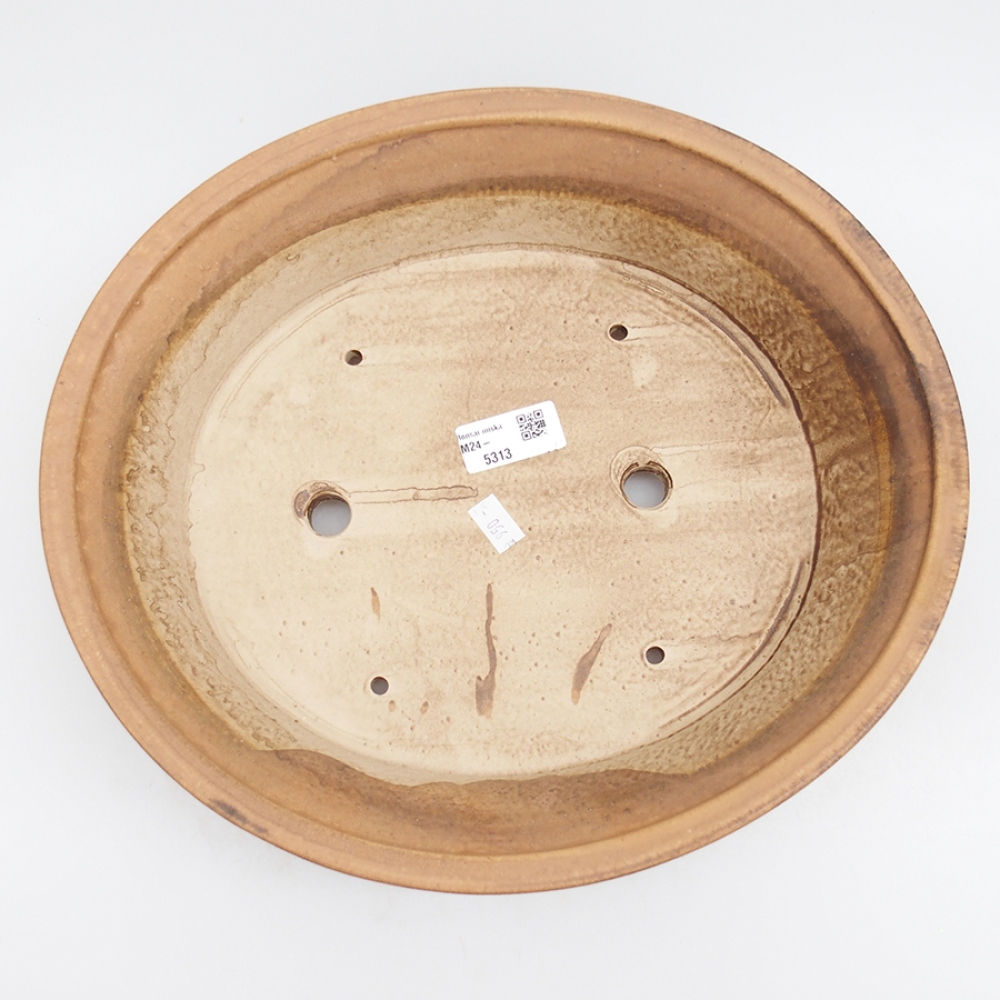 Ceramic bonsai bowl 32 x 29 x 7 cm, color pink