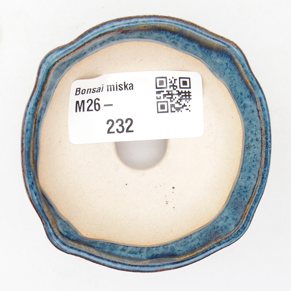 Mini bonsai bowl 6,5 x 6,5 x 2,5 cm, colour blue