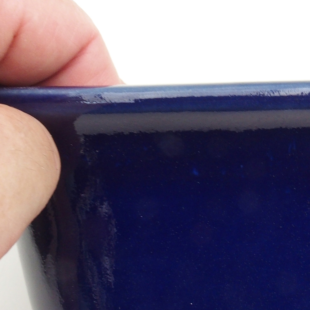 Bonsai bowl H36 - 17 x 15 x 7.5 cm. - blue