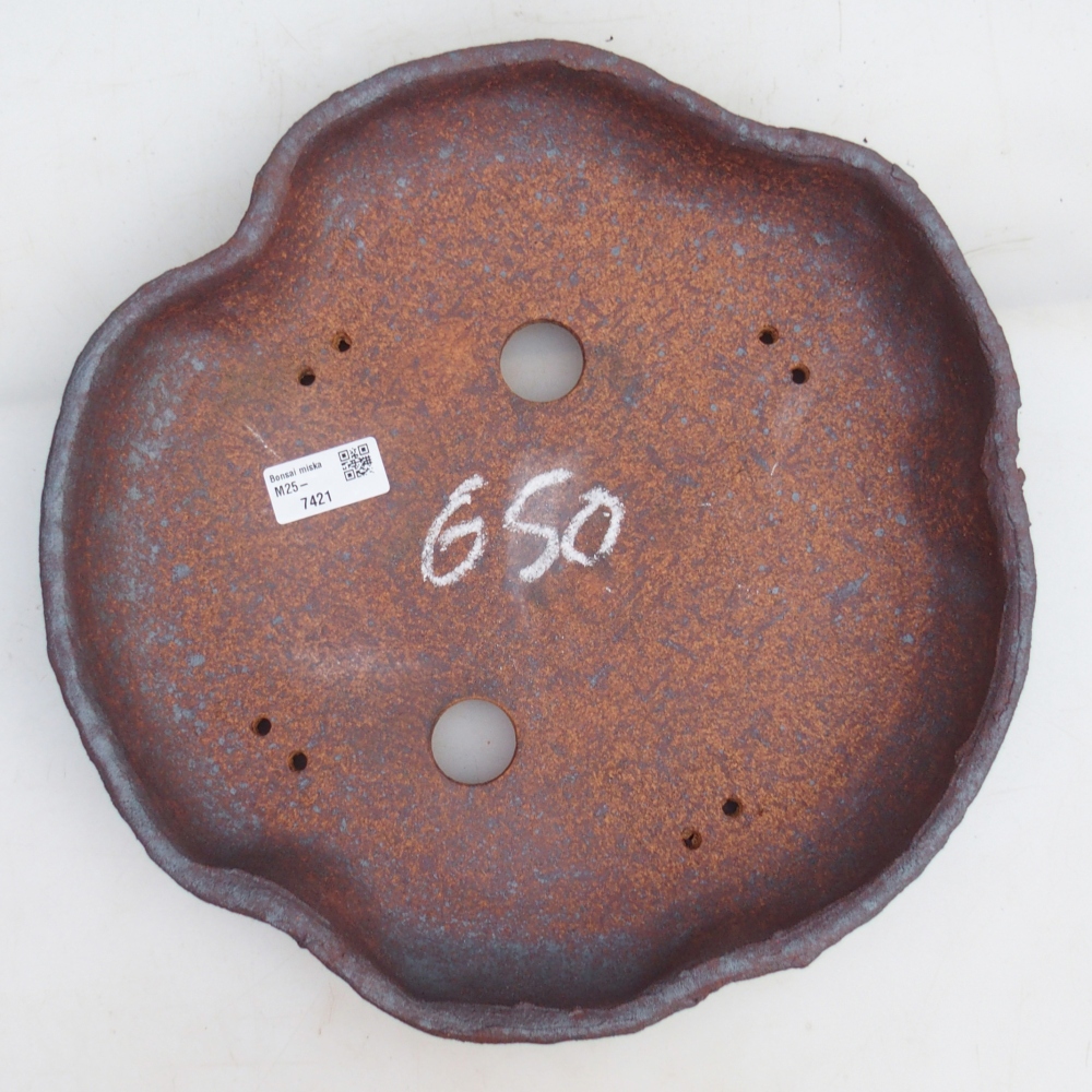 Bonsai bowl 32 x 32 x 5,5 cm , colour brown