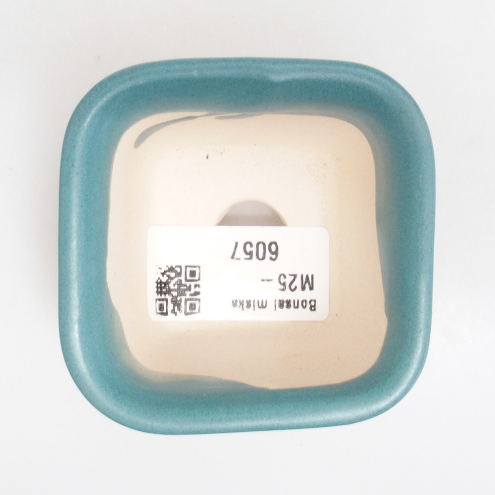 Ceramic bonsai bowl 6,5 x 6,5 x 4,5 cm, color blue