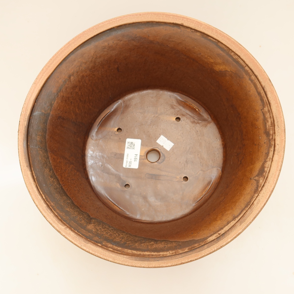 Ceramic bonsai bowl 29 x 29 x 12 cm, pink