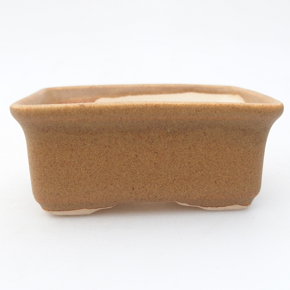Mini bonsai bowl 8 x 6,5 x 3,5 cm, brown
