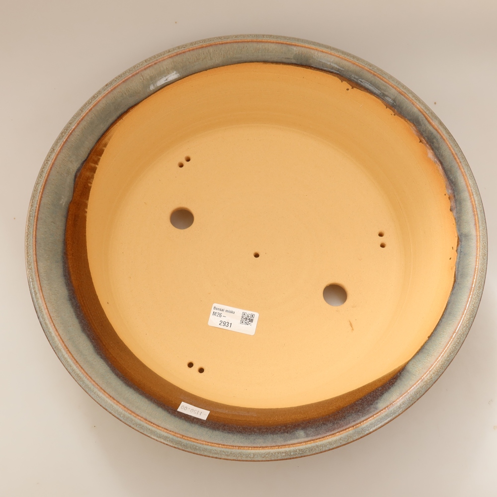 Ceramic bonsai pot, 35.5 x 35.5 x 9 cm, gray - IN-STORE PICKUP ONLY or pallet shipping