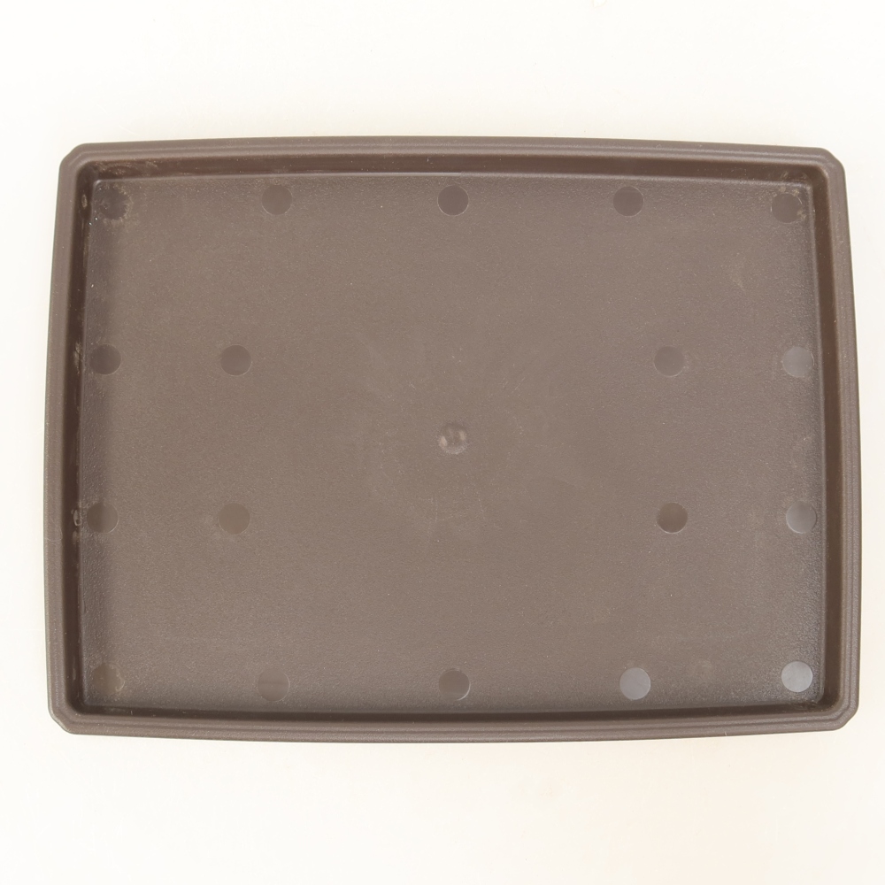 PP-2 Plastic Bonsai Saucer - 20 x 15 x 1.2 cm, Brown