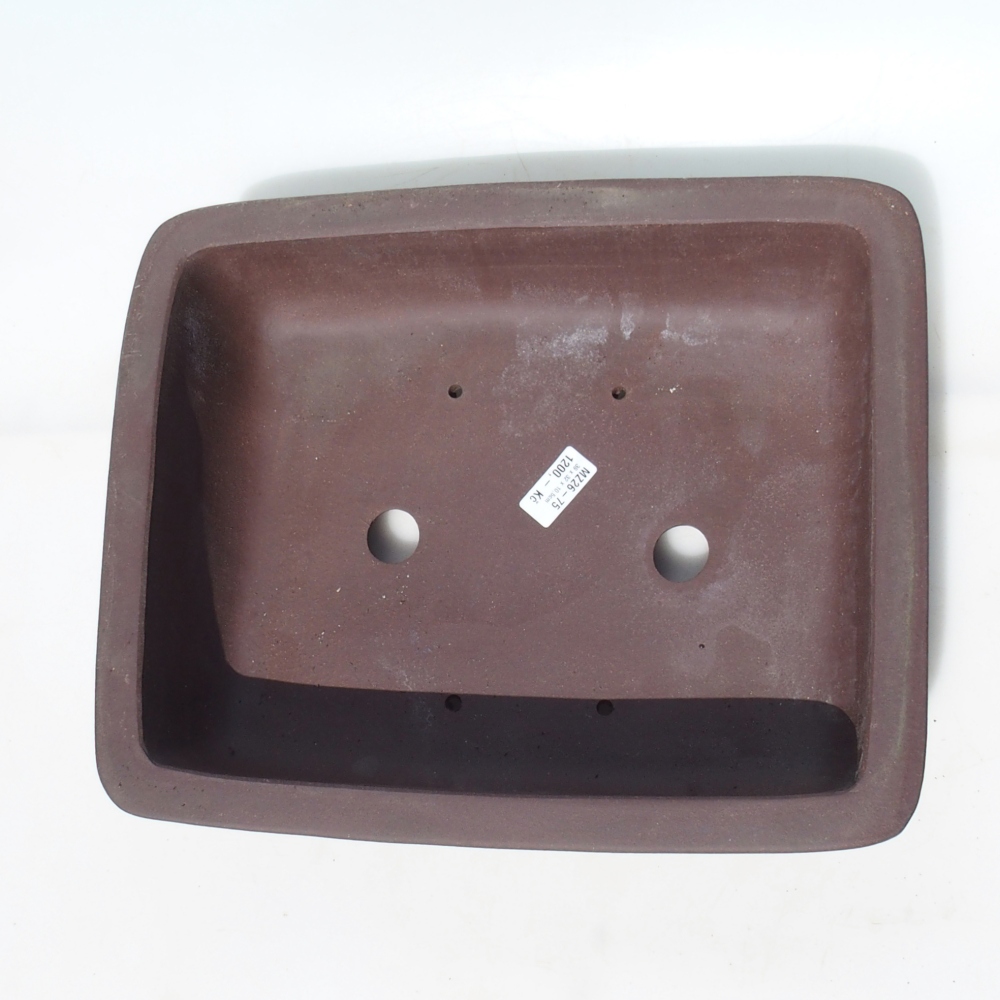 Bonsai bowl 39 x 32 x 10,5 cm birch brown