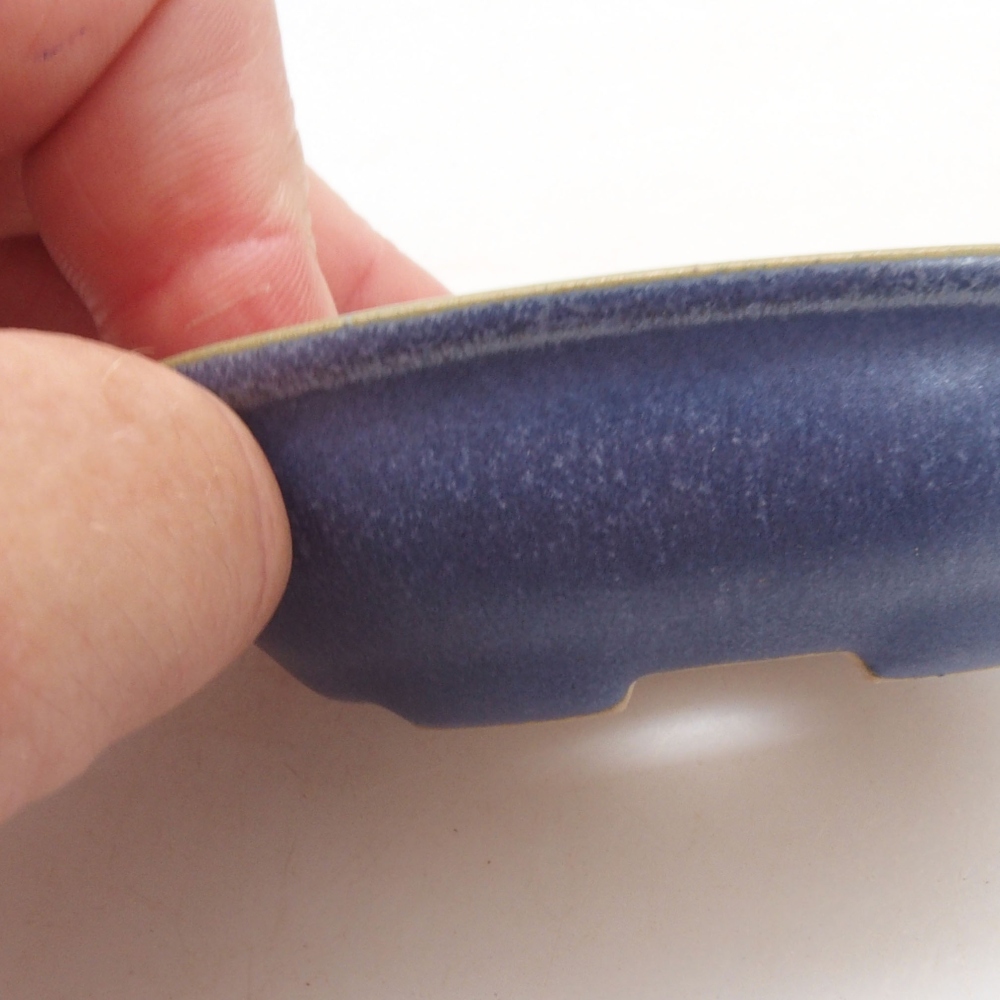 Mini bonsai bowl 8 x 6 x 2,5 cm, color blue