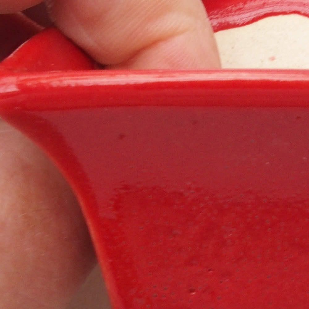 Mini bonsai bowl  5,5 x 5,5 x 3,5 cm, color red