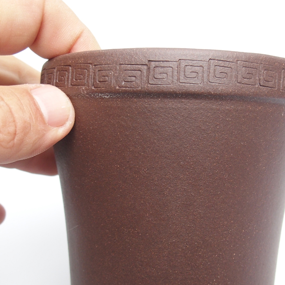 Bowl 11 x 11 x 12 cm brown